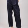 PANTALONI CON PINCES IN COTONE - Blue, M