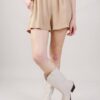 SHORTS IN MISTO LINO - Sabbia, S
