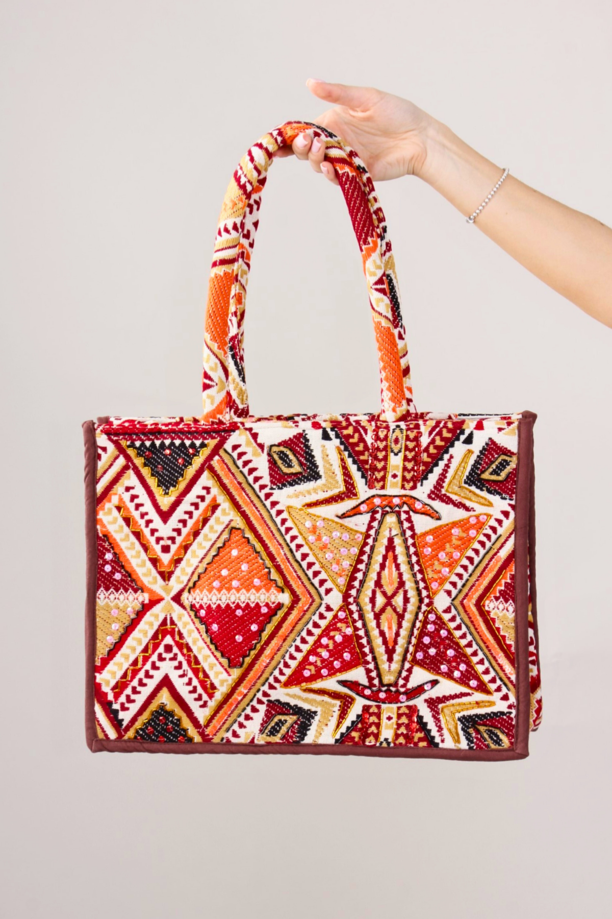 BORSA SHOPPER FANTASIA ETNICA