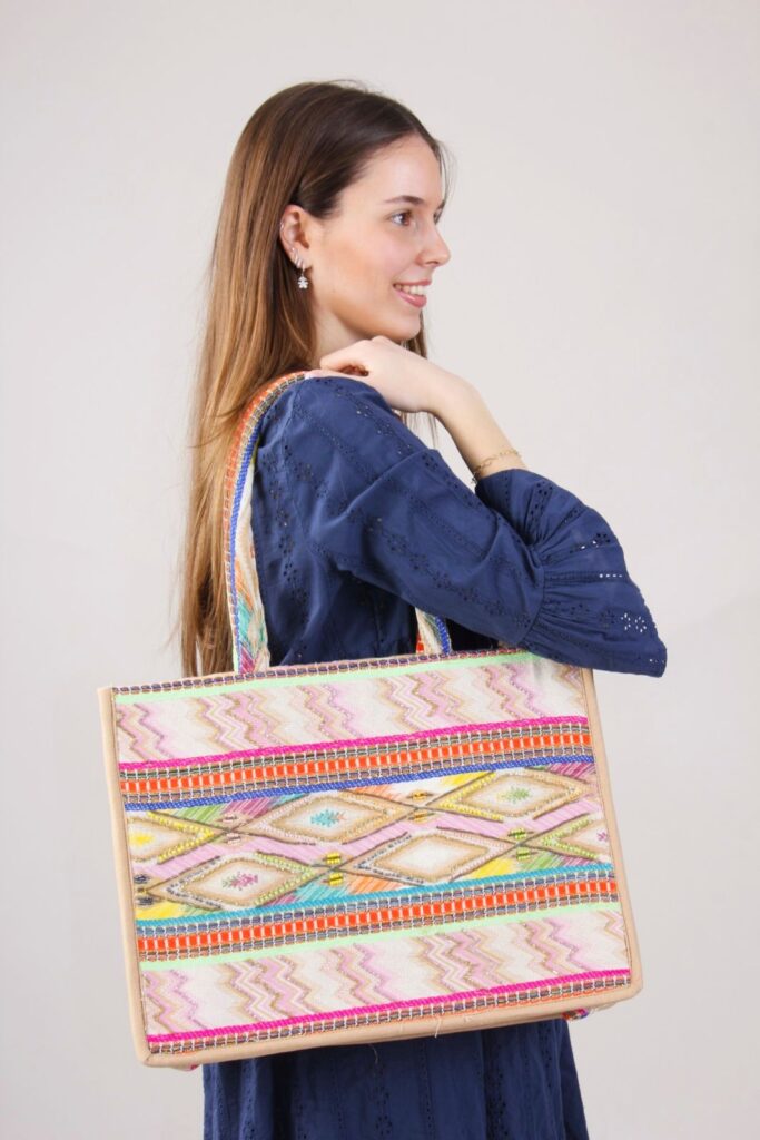 BORSA SHOPPER FANTASIA ETNICA 