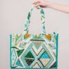 BORSA SHOPPER FANTASIA ETNICA - Green, TU