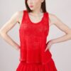 TOP AMPIO IN PIZZO - Rosso, TU