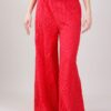 PANTALONI IN SANGALLO - Rosso, TU