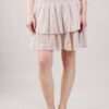 MINIGONNA A BALZE IN PIZZO - Beige, TU