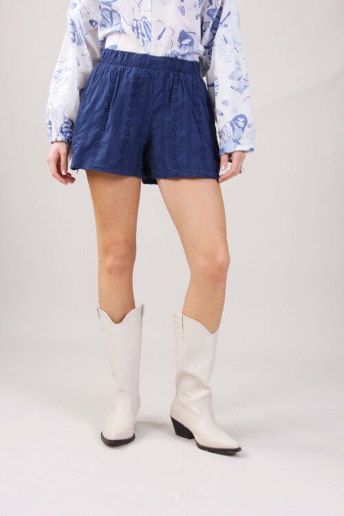 Alternative view of PANTALONCINI CORTI IN PIZZO SANGALLO