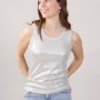 CANOTTA CON LUSTRINI - Beige, TU
