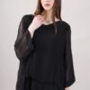 CASACCA IN MISTO SETA - Black, TU