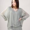 CASACCA IN MISTO SETA - Sage Green, TU