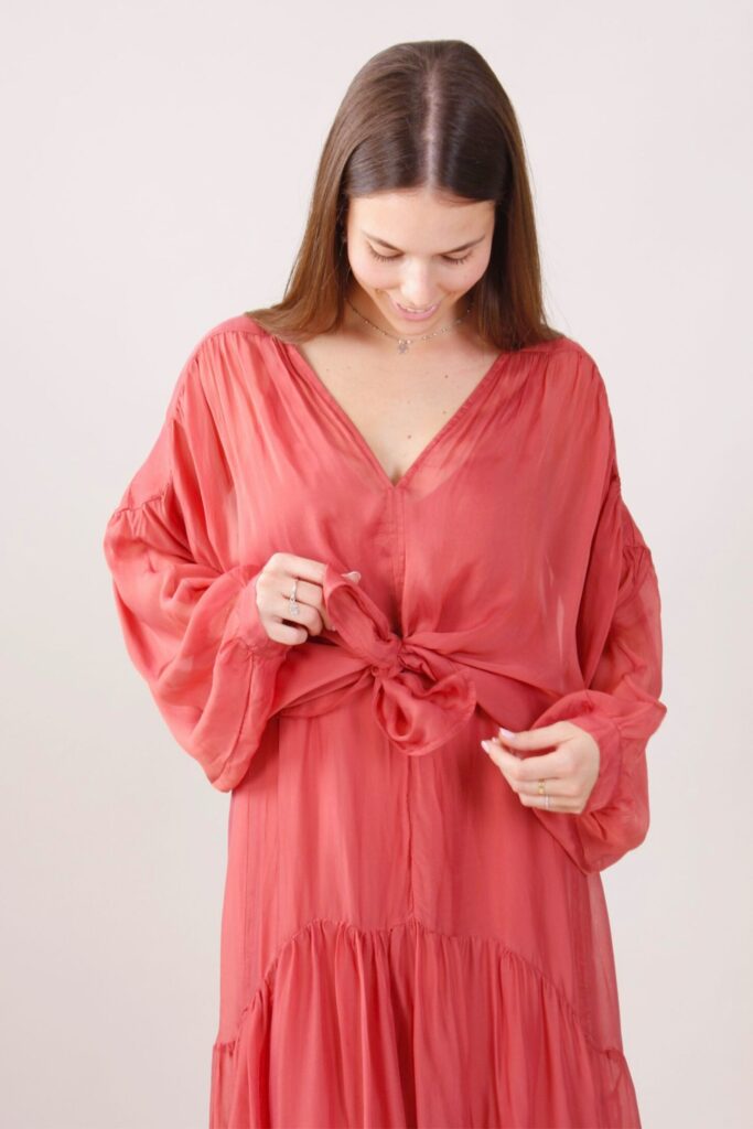 BLUSA LEGGERA IN MISTO SETA 