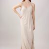 ABITO LUNGO CON SPALLINE SOTTILI IN VISCOSA - Beige, TU