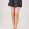PANTALONCINI CORTI IN PIZZO SANGALLO - Black, L