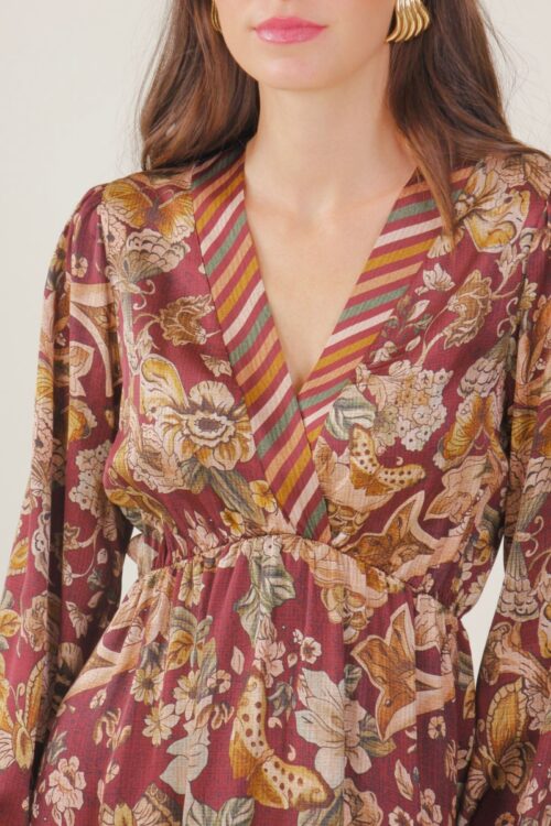 Alternative view of ABITO MIDI IN VISCOSA FANTASIA FLOREALE