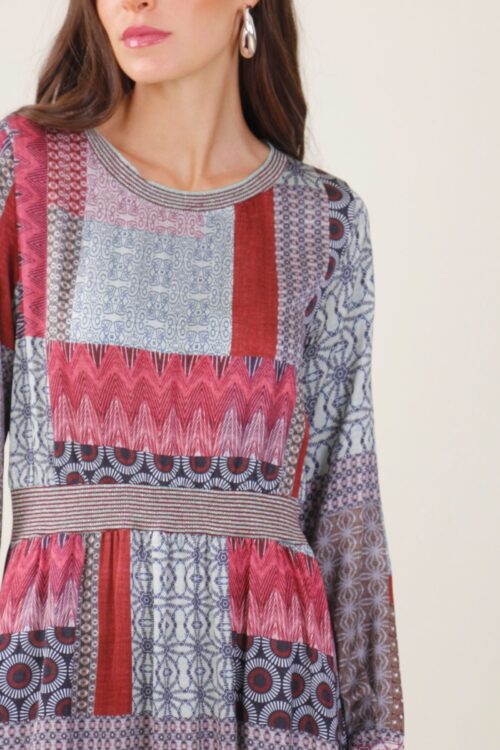 Alternative view of ABITO LUNGO IN VISCOSA FANTASIA