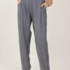 PANTALONI PALAZZO CON PINCES - Black, L
