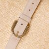 CINTURA CON FIBBIA LAVORATA - Ivory, S