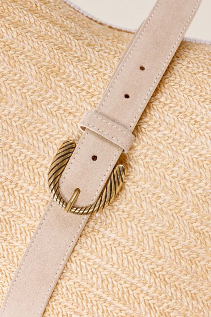 CINTURA CON FIBBIA LAVORATA - Ivory, S 