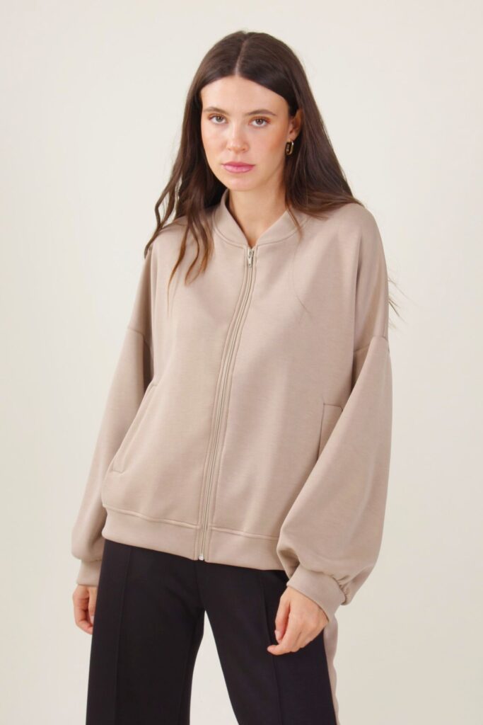 FELPA CON LA ZIP SENZA CAPPUCCIO - Lodo, TU 