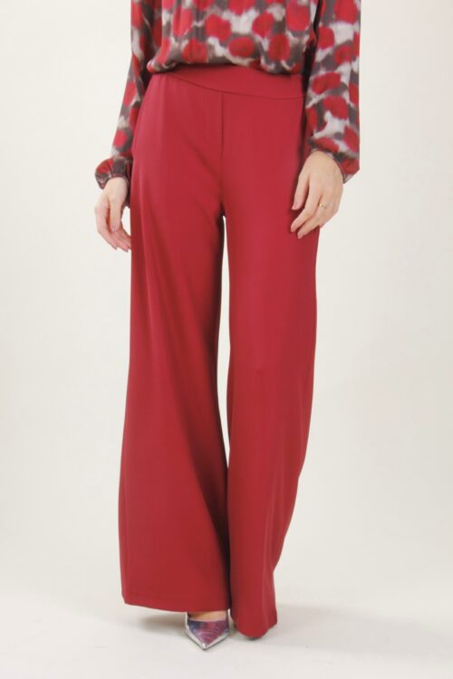 Alternative view of PANTALONI PALAZZO IN TESSUTO FLUIDO