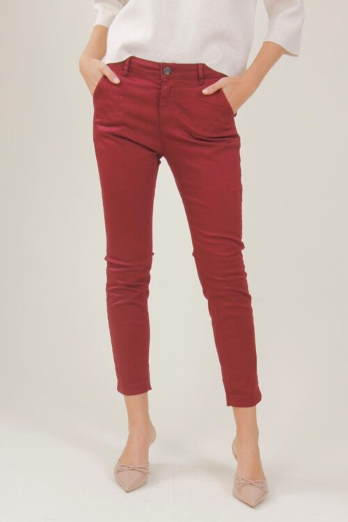 PANTALONI A SIGARETTA CON TASCHE ALLA FRANCESE