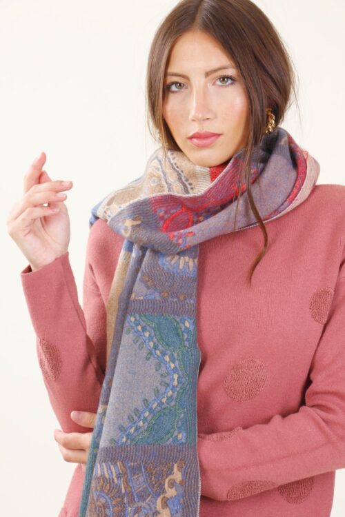 Alternative view of SCIARPA FANTASIA IN PURA VISCOSA