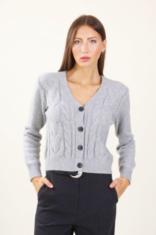 CARDIGAN CON TRECCE