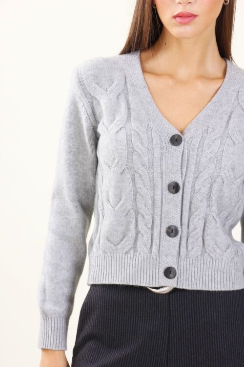 Alternative view of CARDIGAN CON TRECCE