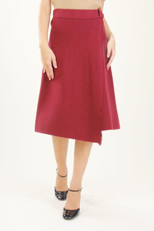 GONNA MIDI IN MAGLIA A PORTAFOGLIO