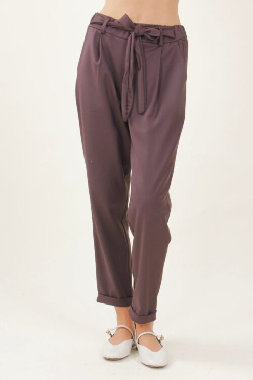 Alternative view of PANTALONI CON FIOCCO IN VITA