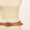 CINTURA CON FIBBIA LAVORATA - Leather Brown, TU