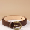 CINTURA CON FIBBIA LAVORATA - Dark Brown, TU