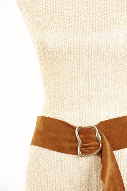 CINTURA IN VERA PELLE  SCAMOSCIATA