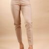 PANTALONI STRUTTURATI CON ELASTICO IN VITA - Cammello, L