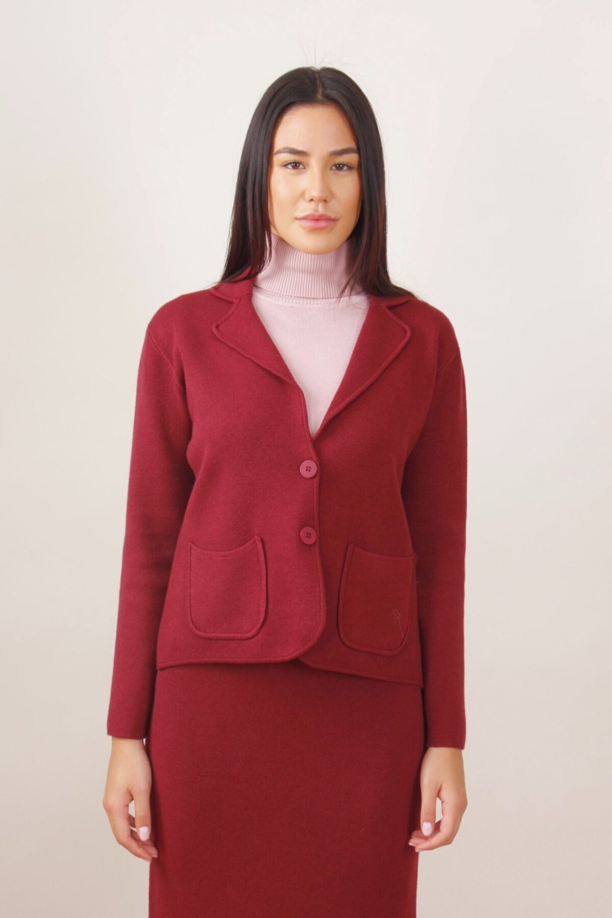 BLAZER IN MAGLIA