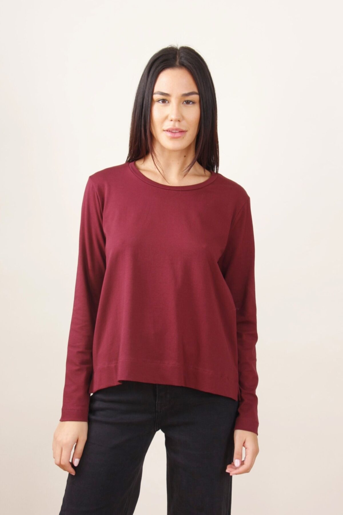 T-SHIRT MANICA LUNGA IN COTONE