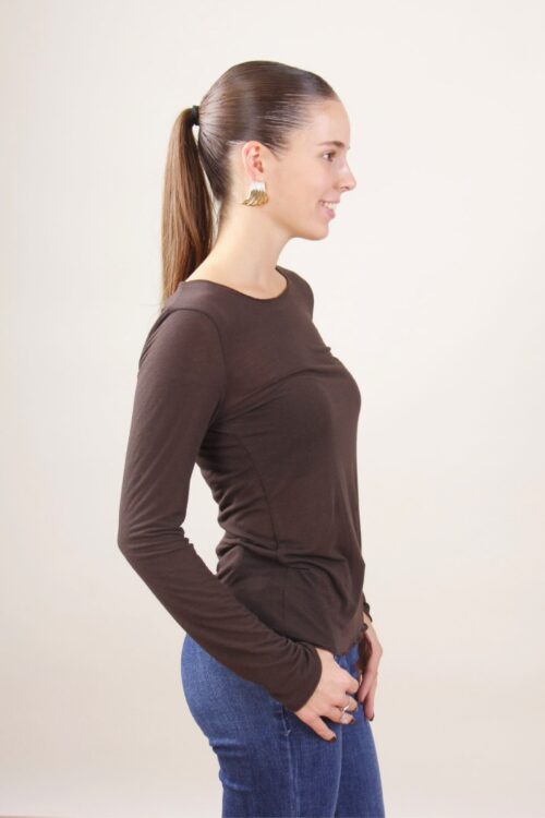 Alternative view of CASHMIRETTA CON SCOLLO ROTONDO