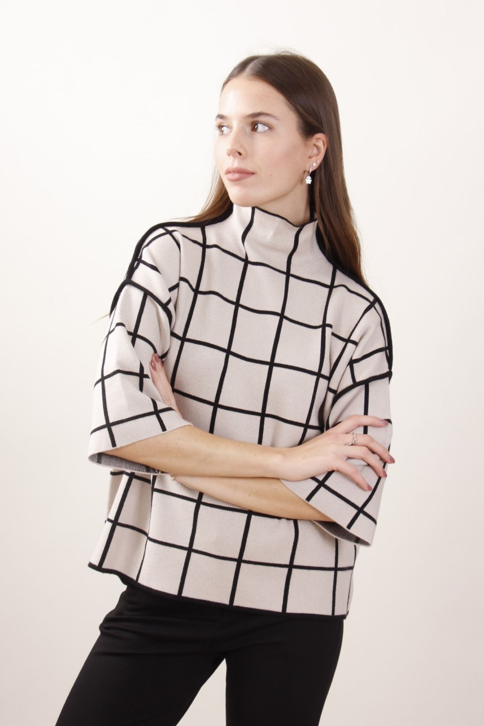 Maglia a quadri discount