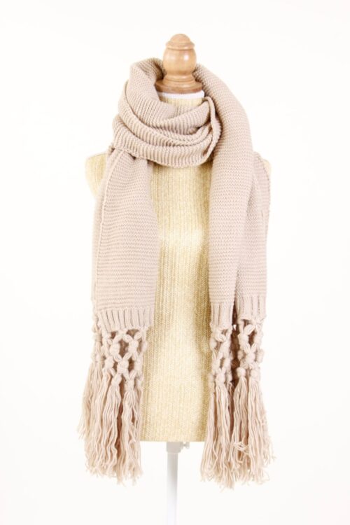 MAXI SCIARPA STILE MACRAME'