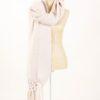 MAXI SCIARPA STILE MACRAME' - Chalk, TU