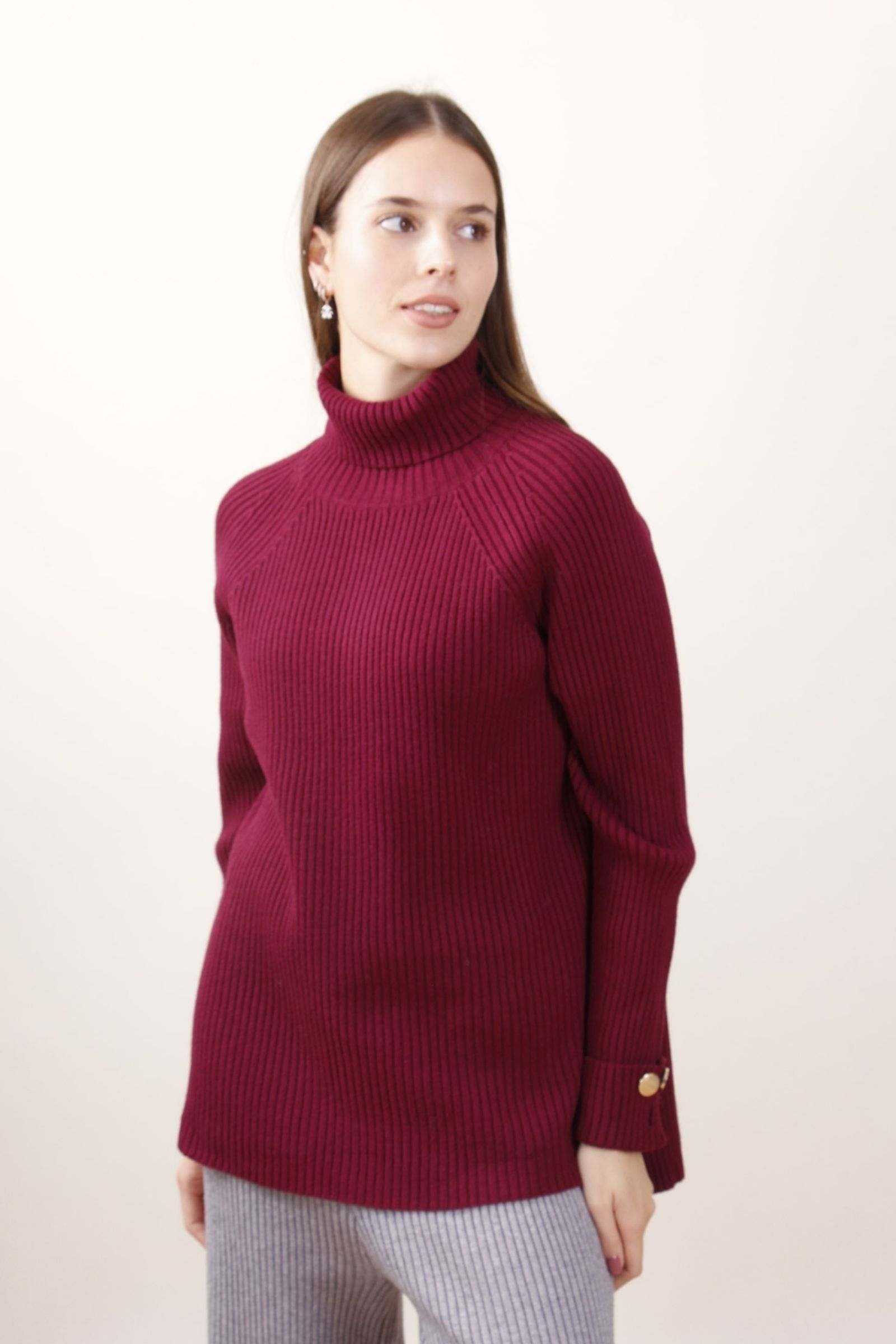 ML23422-80_BORDEAUX MAGLIA A COLLO ALTO A COSTINE - Burdeos, TU