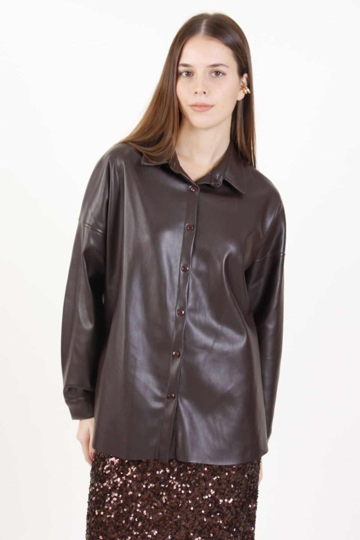 CAMICIA IN ECOPELLE