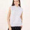 GILET OVERSIZE CON DETTAGLI A  COSTE - Pearl, TU