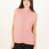 GILET OVERSIZE CON DETTAGLI A  COSTE - Rose, TU