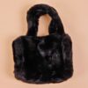 BORSA EFFETTO PELLICCIA - Black, TU