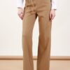 PANTALONE A PALAZZO CON FIORE - S