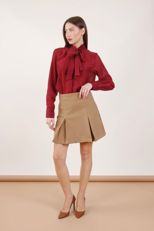 MINIGONNA CON PIEGHE