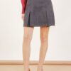 MINIGONNA CON PIEGHE - Grey, L