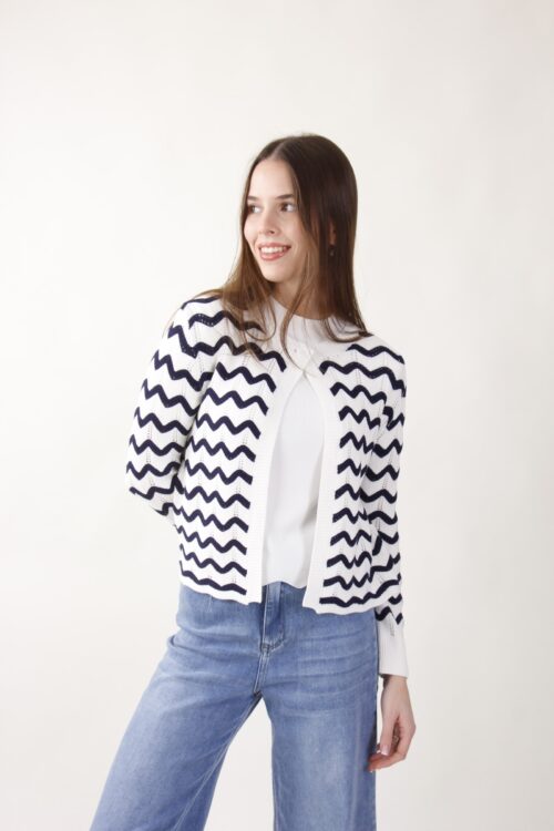 CARDIGAN FANTASIA ZIG-ZAG