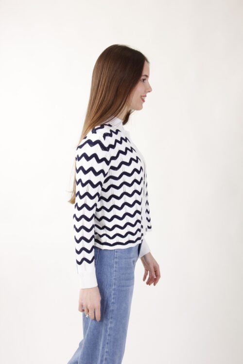 Alternative view of CARDIGAN FANTASIA ZIG-ZAG