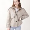 TRENCH CROP - Beige, L