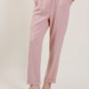 PANTALONI IN TESSUTO EFFETTO MÉLANGE - Rosa, XS